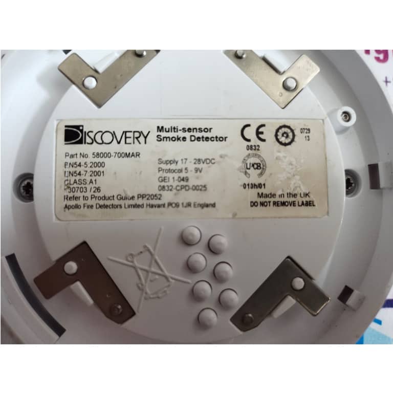 APOLLO ORBIS ORB OP 52027 APO INTRINSICALLY SAFE OPTICAL SMOKE DETECTOR